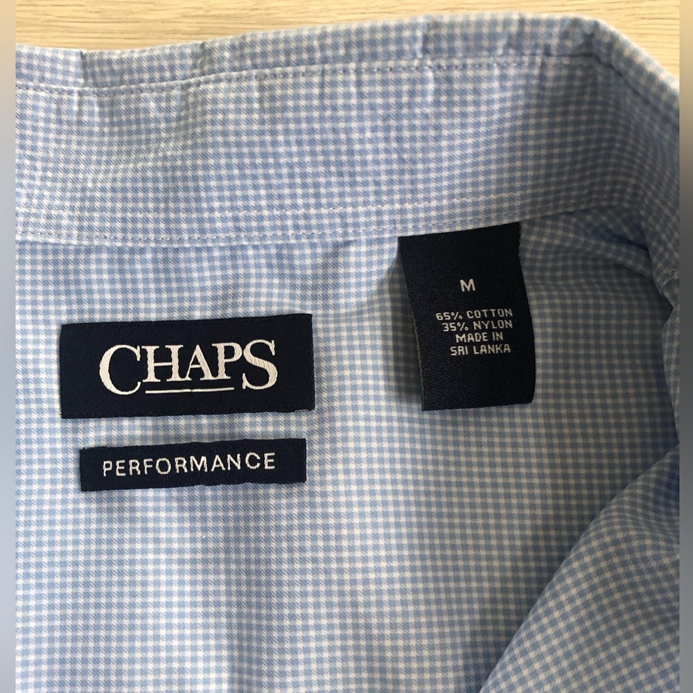 Men’s Chaps Performance Button-Down Check Plaid S… - image 7
